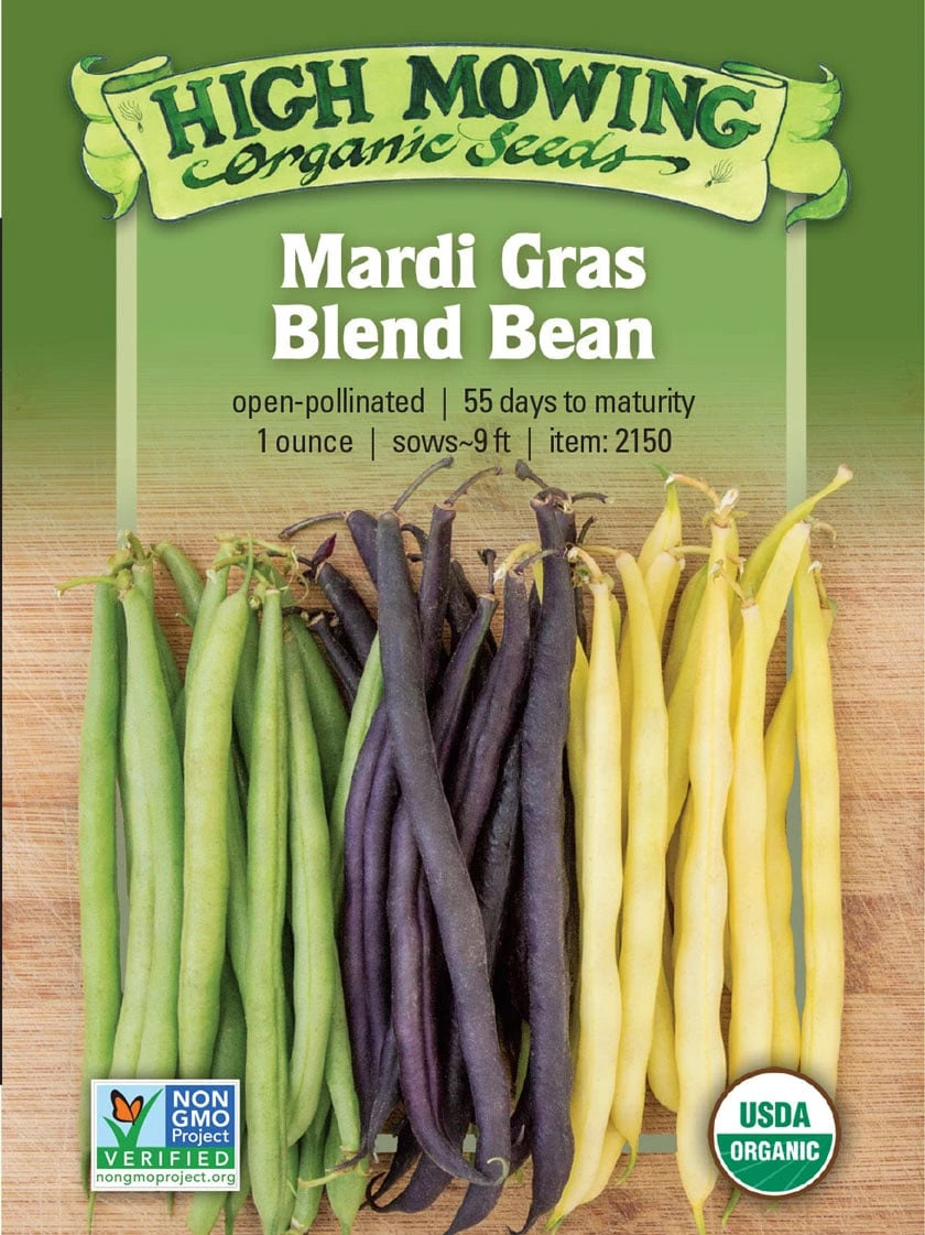 Mardi Gras Bean Blend Organic Seeds 3 Mardi Gras Bean Blend Organic Seeds