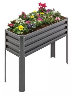 Metal Double Height Raised Garden Bed -Plants And Accessories Shop 8613688 01V 3 4
