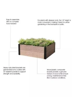 Deep Root Raised Garden Bed -Plants And Accessories Shop 8614254 03V 3 4