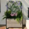 Mobile Deep Trough Planter With Trellis -Plants And Accessories Shop 8614265 05V mobile deep trough planter with trellis
