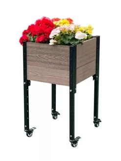 Mobile Elevated Corner Planter -Plants And Accessories Shop 8614267 02V