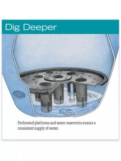 Viva Round Self-Watering Rolling Planter, 17.25” Diameter 10 Viva Round Self-Watering Rolling Planter, 17.25” Diameter -Plants And Accessories Shop hiw 39 326