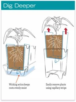Stoneware Self-Watering Windowsill Planters, Set Of 2 -Plants And Accessories Shop hiw 8593943 jpg